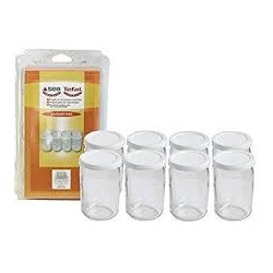 Lot de 8 pots yaourtière 