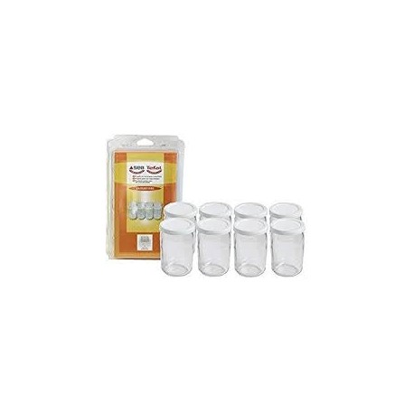 Lot de 8 pots yaourtière 